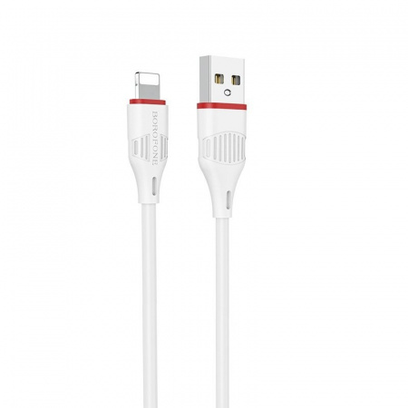 Кабель Borofone BX17, lightning, 1 м, белый