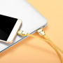 Кабель Hoco U14 Steel man, USB - USB Type-C, 1.2 м, золотой